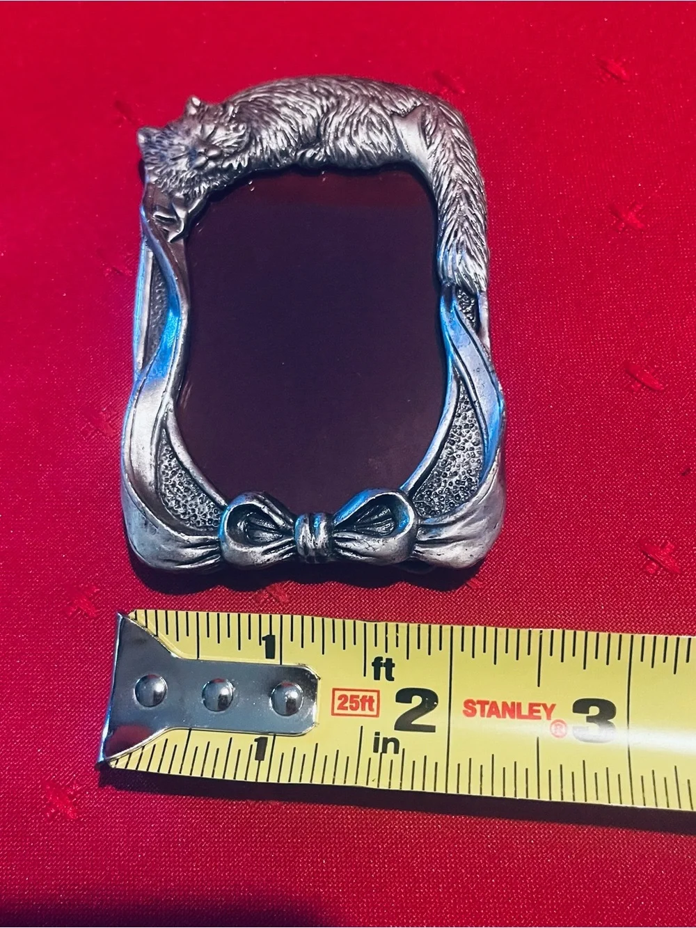 Decorative Cat Frame for Pets - Silver Finish